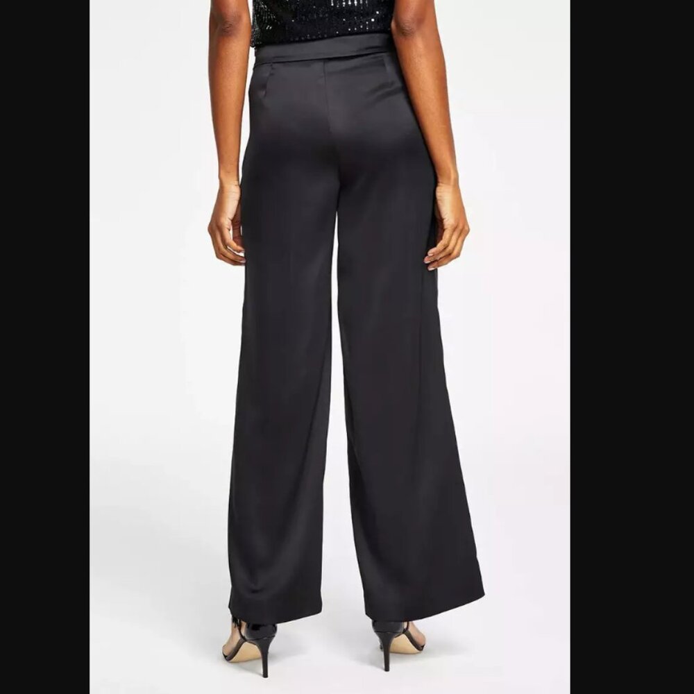 ANNE KLEIN Montreal Satin Wide Leg Pants